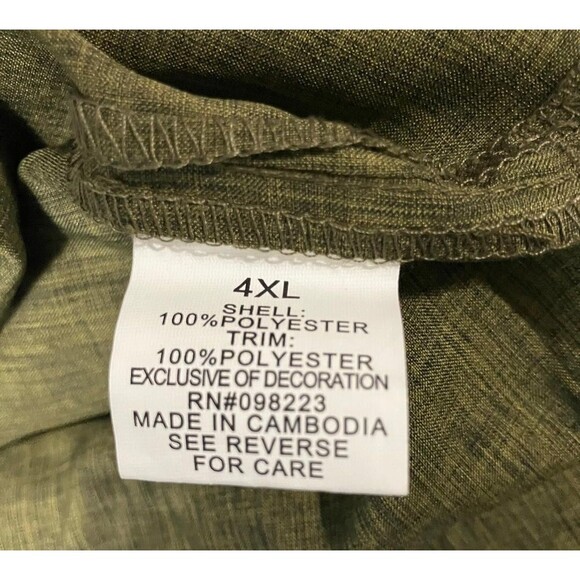 Magellan Outdoors Men’s Vented Fishing Shirt 4XL Relaxed Fit Wicking Performance - Picture 5 of 7